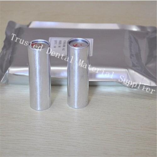 100 Pieces OD25.5*85MM Large Dental Lab Material Resin Cartridge Aluminum Tube Filled with Valplast Acrylic Flexible Resin K1 K2