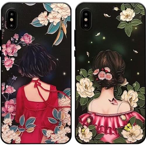 Hot Painted Embossed Phone Case for Huawei P20 P30 P40 Mate 10 20 30Lite Pro Honor 8X 9 10 20 30Pro Soft TPU Back Cover