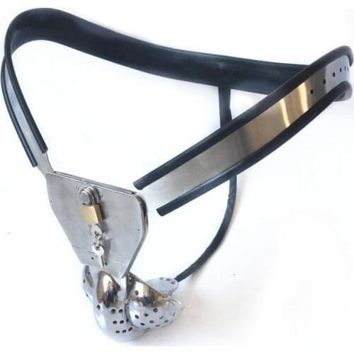 Black emperor SM interest stainless steel male chastity lock adult toys penile ring scrotum nest comfortable and safe