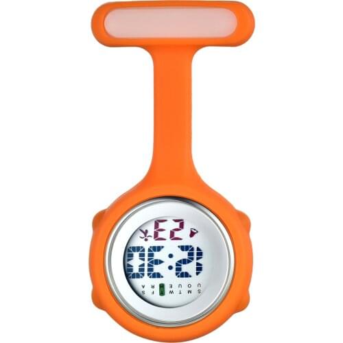 LANCARDO Digital Silicone Nurse Watches Fob Pocket Watch Brooch Lapel Timepiece Doctor Nurse Gift Clock Unisex Fashion&Casual