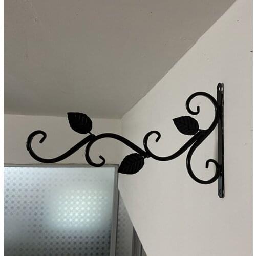 European Style Decorative Garden Hook for Flower Pot Hanging Bracket Wall Mounted Hook Iron Hanger Balcony Plants Holder