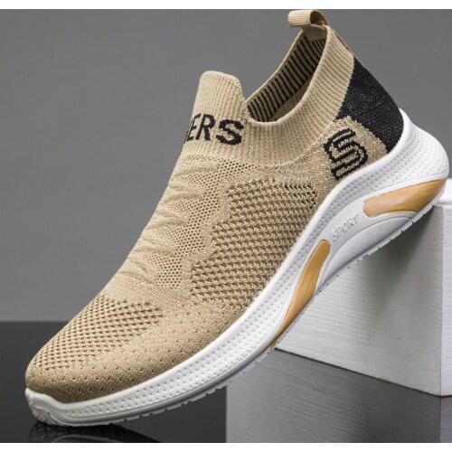 Men Light Running Shoes Jogging Shoes Breathable Man Sneakers Slip on Loafer Shoe Mens Casual Shoes