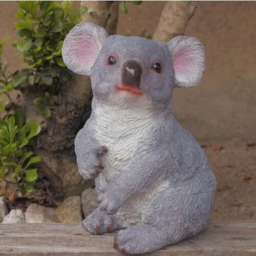 Oudoor Simulation Animal Cute Koala Resin Accessories Courtyard Park Villa Sculpture Crafts Garden Landscape Statue Decoration