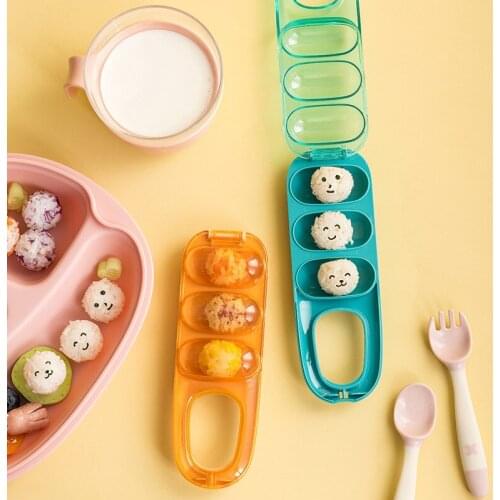 Rice Ball Molds DIY Sushi Tools Kitchen Rice Bento Mold Simple Manual Shaking Rice Ball Home Kitchen Rice Tools