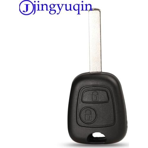 Jingyuqin 2/3/4 Buttons Car Key Shell Case Fob For Citroen C1 C2 C3 C4 XSARA Picasso For Peugeot 307 107 207 407