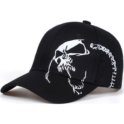 High Quality Unisex Cotton Outdoor Baseball Cap Skull Embroidery Snapback Fashion Sports Hats For Men & Women Cap Bone Garros