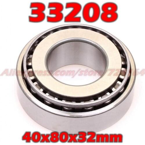 40x80x32 mm Tapered Roller Bearings 33208 3007208E HR33208J 33208JR 33208A E33208J 33208VC12 33208U 33208E 40*80*32