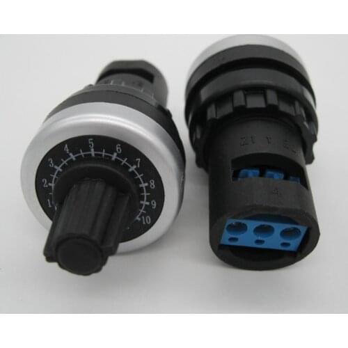 LA42DWQ-22 22mm 1K 2K 5K 10K Ohm Variable Speed Drive Potentiometer vsd pot Converter Governor Inverter Resistance Switch