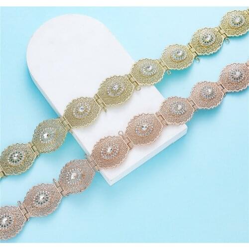 2019 Moroccan Chic Caftan wedding gold and silver Metal belt for women free shippping