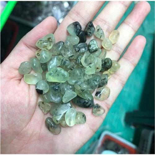 Natural Green Prehnite Chips Healing Gemtones For Home Decoration