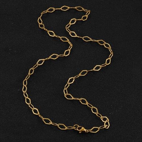 New Stainless Steel Hip Hop Necklace Men And Women Fashion Jewelry