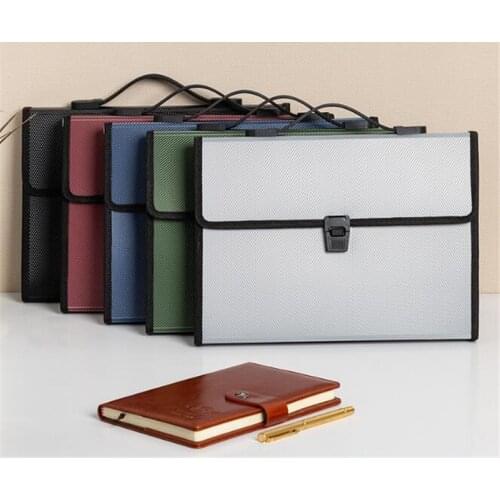 Portable Accordion Expanding File Folder Document Organizer Portfolio Holder 13 Pockets A4 Size Large Capacity File Filing Bag