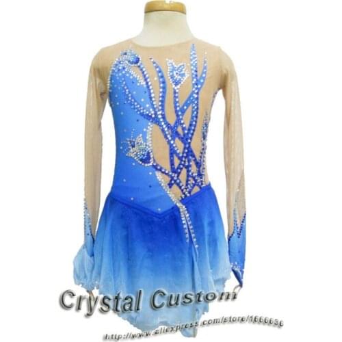 Custom Figure Skating Dresses For Women Spandex New Brand Vogue Figure Skating Competition Dress For Women DR2525