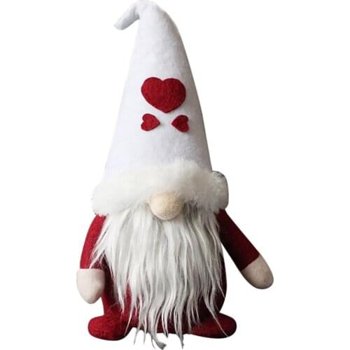 Christmas Ornament Santa Claus Plush Doll Toy Holiday Gift Gnome Doll Nordic Elf Figurine Christmas Desktop Decoration