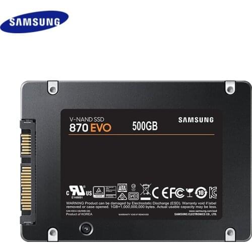 SAMSUNG SSD 870 EVO 250GB 500GB 1TB 2TB 2.5 Internal Solid State Disk HDD SATA3.0 Inch Laptop Desktop PC