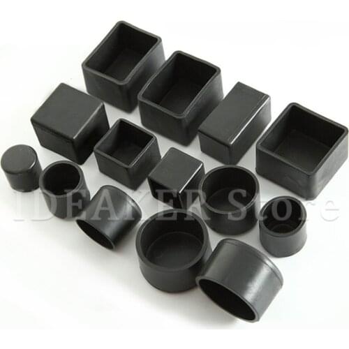 Silicone Chair Leg Caps Non-slip Table Foot Dust Cover Socks Floor Protector Pads Pipe Plugs Furniture Leveling Feet
