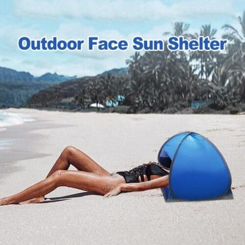 2021 For Beach Foldable Fishing Hiking Instant Portable Camping Canopy Mini Sun Shelter Sleeping Automatic Shade Tent Anti-UV