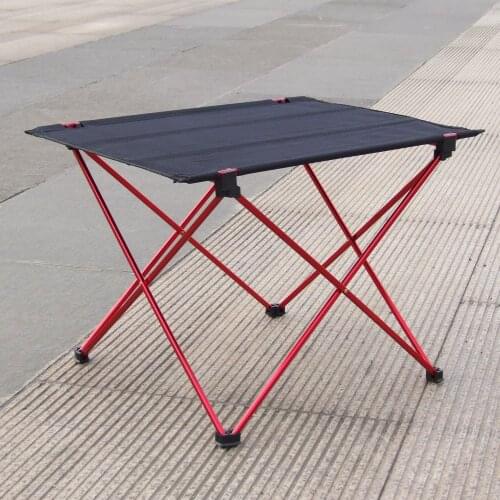 High Strength Aluminum Alloy Portable Ultralight Folding Camping Table Foldable Outdoor Dinner Desk For Family Party Picnic BBQ