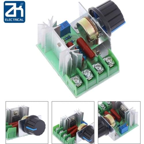 AC 220V 2000W SCR Voltage Regulator Dimming Dimmers Motor Speed Controller Thermostat Electronic Voltage Regulator Module