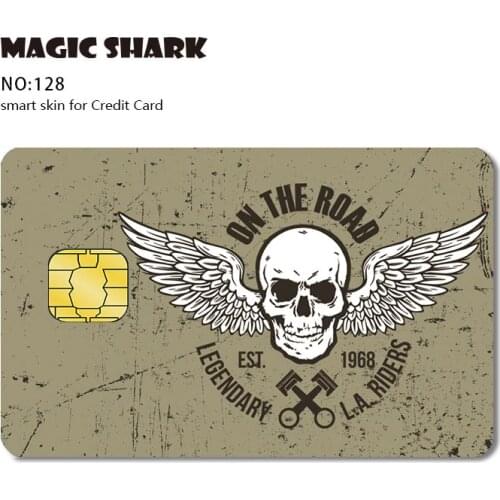 Mario Bear Flower Skull Cartoon Sticker Tape Skin Case Cover for Small Big Chip Credit Card