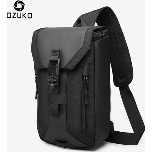 OZUKO New Men Bag Multi-layer Crossbody Bag High Quality Waterproof Shoulder Bag Male Messenger Bag for Teenagers Men Sling Bags
