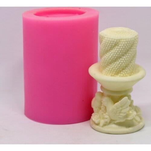 Candlestick Wedding candles Pigeonstick Molds 3D Candle Moulds