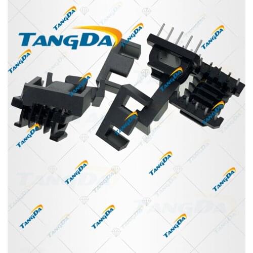 TANGDA EPC13 core Bobbin 5+5 pin 10p DIP EPC magnetic core+skeleton PC40 soft ferrite cores Transformers horizontal 4 groove