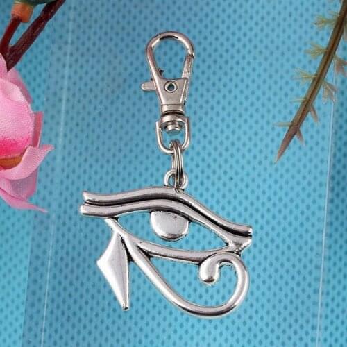 Vintage Silver Egypt Eye Of Horus Key Chain For Keys Car Key Ring Souvenir Handbag Gifts Accessories Keychain Jewelry
