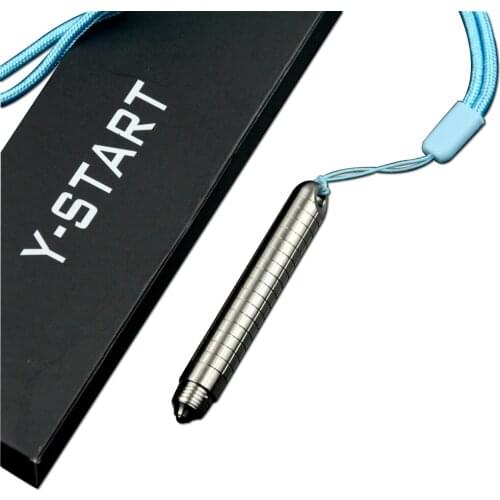 Y-START Tactical Pen Titanium alloy Handle with cord for office keychain outdoor defense EDC tools