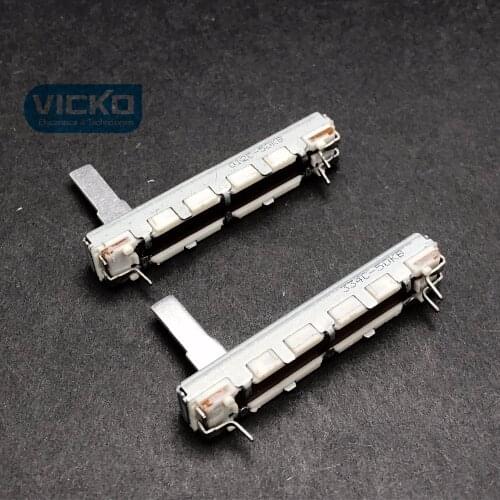 Japan ALPS 4.5cm 45mm slide potentiometer single channel B50K 50KB handle 15mm trip 30mm mixer switch ALPS B50K 45MM