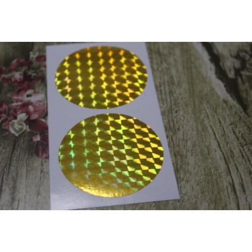 5cm Gold Hologram round seals, Wedding, Birthday Events Envelope Seals