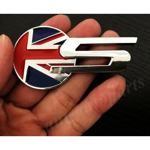 3D Metal Union Jack UK Flag S Emblem Car Trunk Badge Decal Sticker R Sport Type