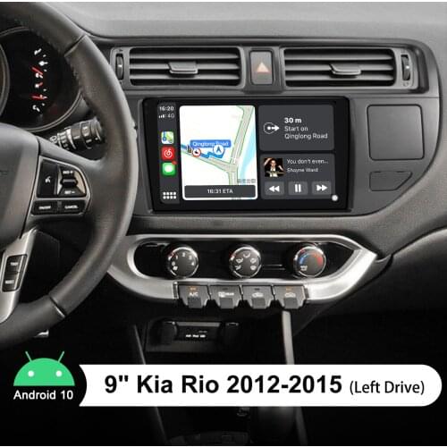 9 Inch Car Multimedia Player Bluetooth 5.1 Android Auto 1280*720 Screen Android 10.0 RDS DSP For Kia Rio 2012-2015(Left Drive)