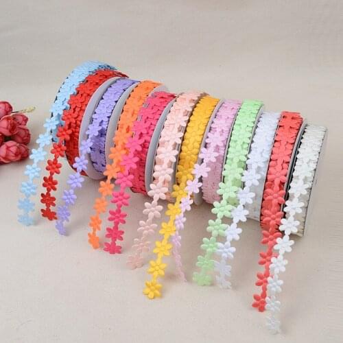 Satin Ribbon Embossing Flower Lace 20mm High Quality For Clothing Applique Gift Wrapping Hair Accessories BBXU-123