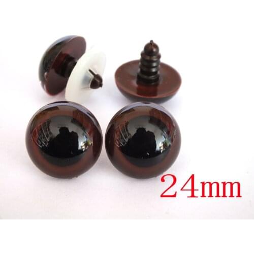 Free shipping!! 60pcs 24mm Brown Safety Eyes/Plastic High Quality New Arrival Hot safety eyes for toy