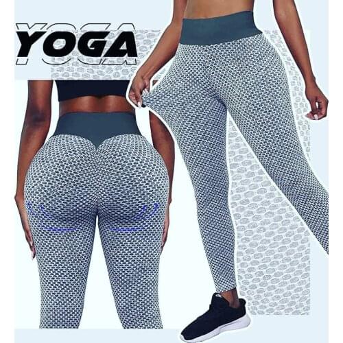 Seamless Fitness Women Yoga Leggings Push Up Gym Fitness High Waist Workout Leggings Fashion Patchwork Print High Waist Pants