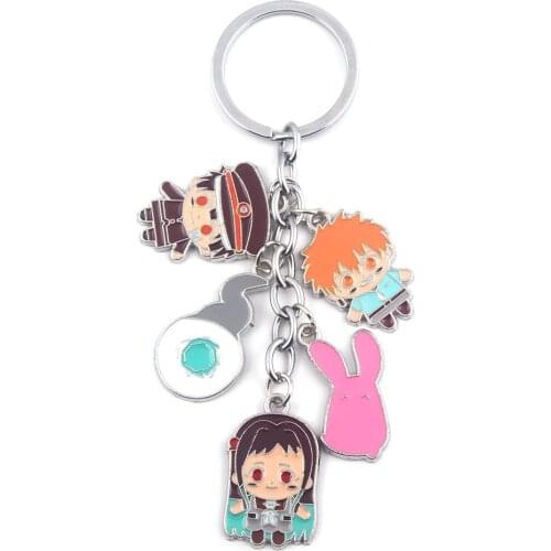 Wholesale Japanese Anime Toilet Bound Hanako Kun Key Chain Accessories Yahiro Nene Minamoto Kou Keyring for Men Women Cosplay