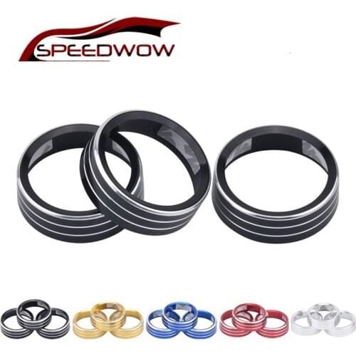 SPEEDWOW Car Air Conditioning Knob Decorative Cover For Volkswagen Tiguan Atlas t-roc Ateca FR Passat B8 Variant 2017 2018 2019