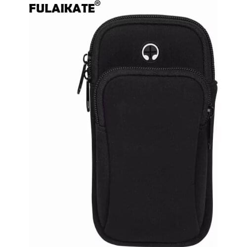 FULAIKATE 6 inch Running Arm Bag for iPhone X 8Plus Sports Universal Pocket with Headphone Plug Case for Samsung Galaxy S8 S9 A9