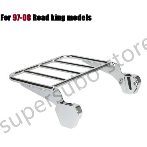 Motorcycle chromed Rear Luggage Rack for harley Road King 97-08 FLHT FLHX FLTR FLHTC