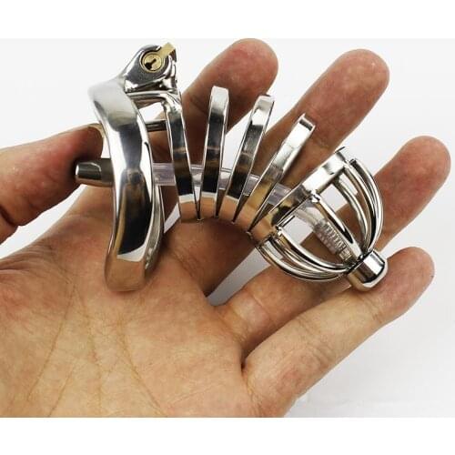 Stainless Steel Chastity Cage with Silicone Urethral 40/45/50mm Cock Rings Penis Lock Men Chastity Belt BDSM Toy 60CM Cock Cage