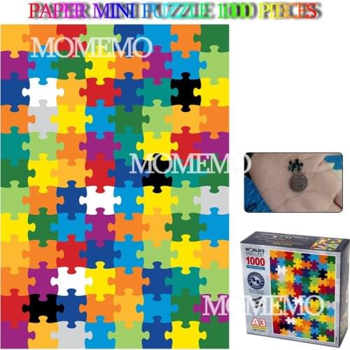 Colorful Hell Puzzle 1000 Pieces Paper 29*42cm Mini Jigsaw Puzzle Creative Adults Puzzles for Teens Children Educational Toys