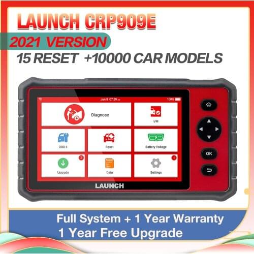 LAUNCH X431 CRP909E OBD2 Full System Car Diagnostic Tool 15 Reset Professional OBD2 Code Reader CRP909 /CRP909X