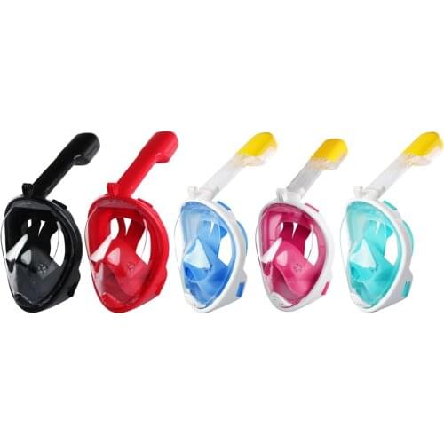 Adults Full Face Scuba Snorkeling Mask Underwater Anti-Fog Swimming Diving Respirator Goggles Masks for Scuba Diving Snorkeling