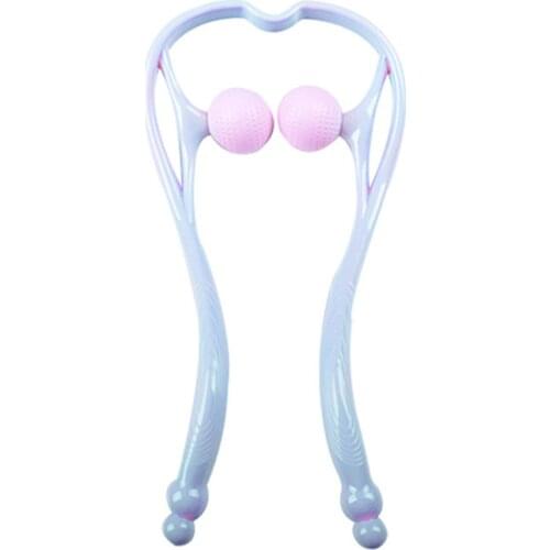 Neck Massager Shiatsu Deep Tissue Dual Trigger Points Shoulder Massager with Ergonomic Handle Design 25x18x5cm Massage Tools EK