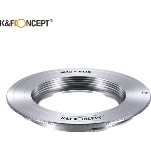 K&F CONCEPT for M42 Lens to EOS EF mount Adapter Ring of Metal Fit For M42 Screw Mount Lens on For Canon EOS Mount Camera Body