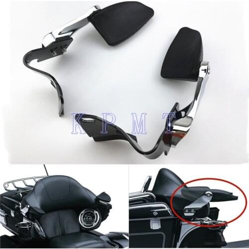 Motorcycle Adjustable Stealth Passenger Armrests For Harley Touring Electra Glides Road King FLHR 2014-2019 2018 2015 2016 2017