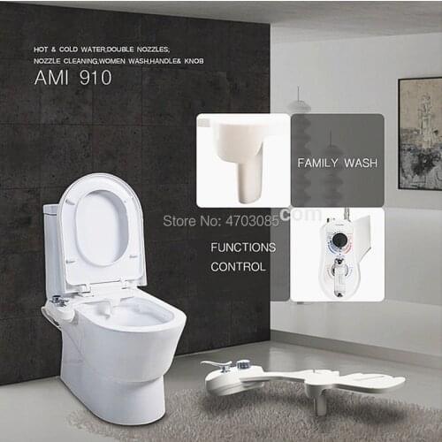 Warm water toilet seat shower bidet,Feminine Hygien and Clean Butt bidet,Retractable Nozzle Bidet Spray With Self Cleaning