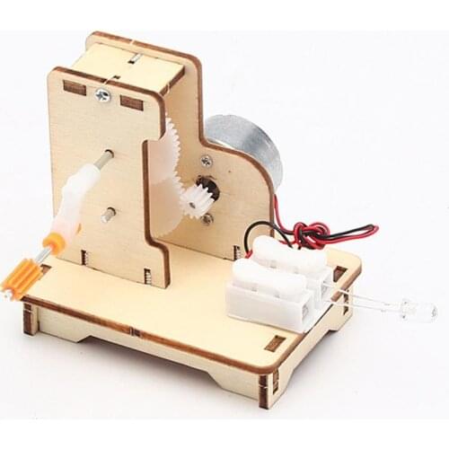 Educational Toy Collective Intelligence Development Wood Manual Generator Toy Kit Educational Games Antistress Toys for Children