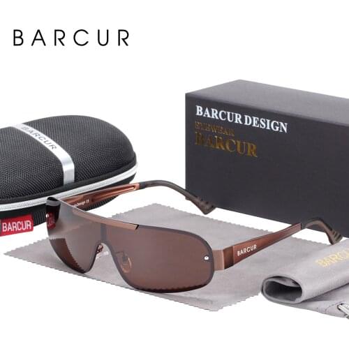 BARCUR Aluminum Magnesium Mens Sunglasses Pilot Driving Narrow Polarized Lens Man Sun Glass Women Gafas De Sol Shades